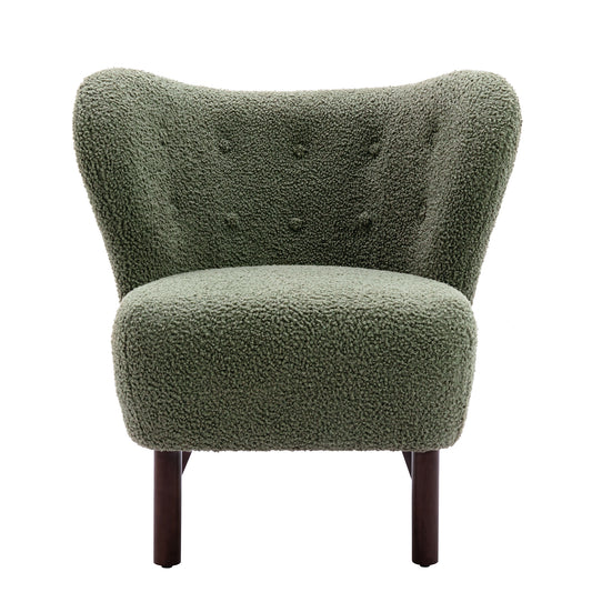 Wingback Lambskin Accent Chair