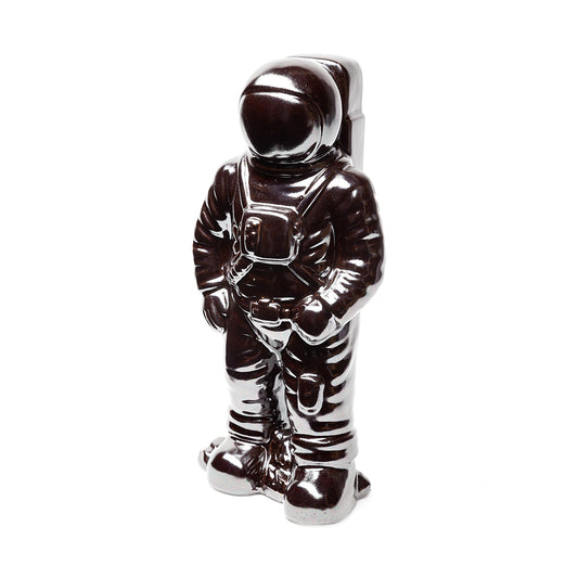 Over The Moon Silverplated Astronaut Sculpture