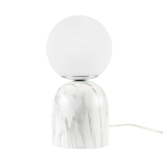 Frosted Glass Globe Table Lamp