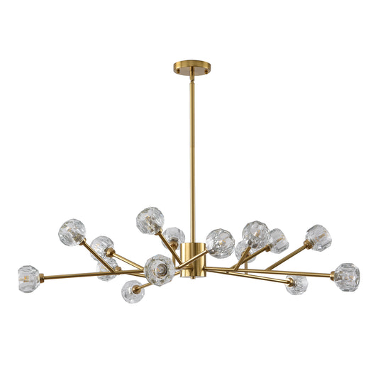 Contemporary Golden Firework Chandelier