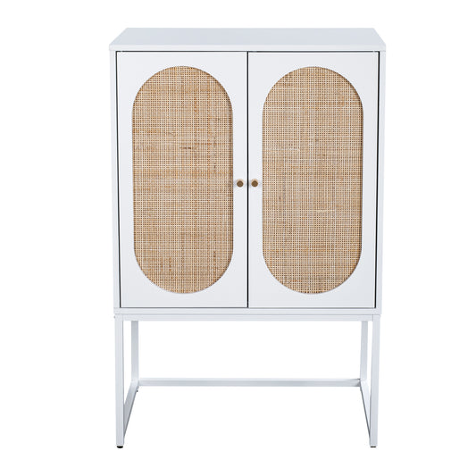 Natural Rattan Highboard Cabinet